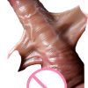 Sliding Foreskin Dildo for Women and Man - Realistic Silicone Sex Toys_1