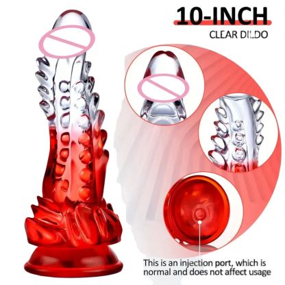 Clear and Realistic Huge Monster Dildos for Women - Adult Sex Toys