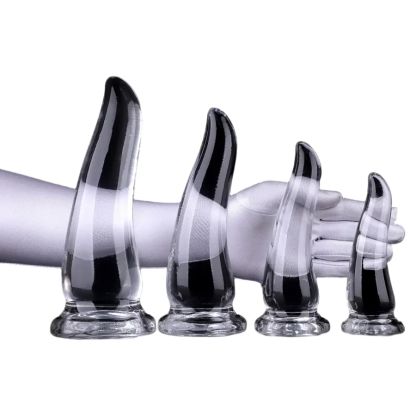 Top-Quality Black&Transparent Anal Plug Sex Toys for Adults